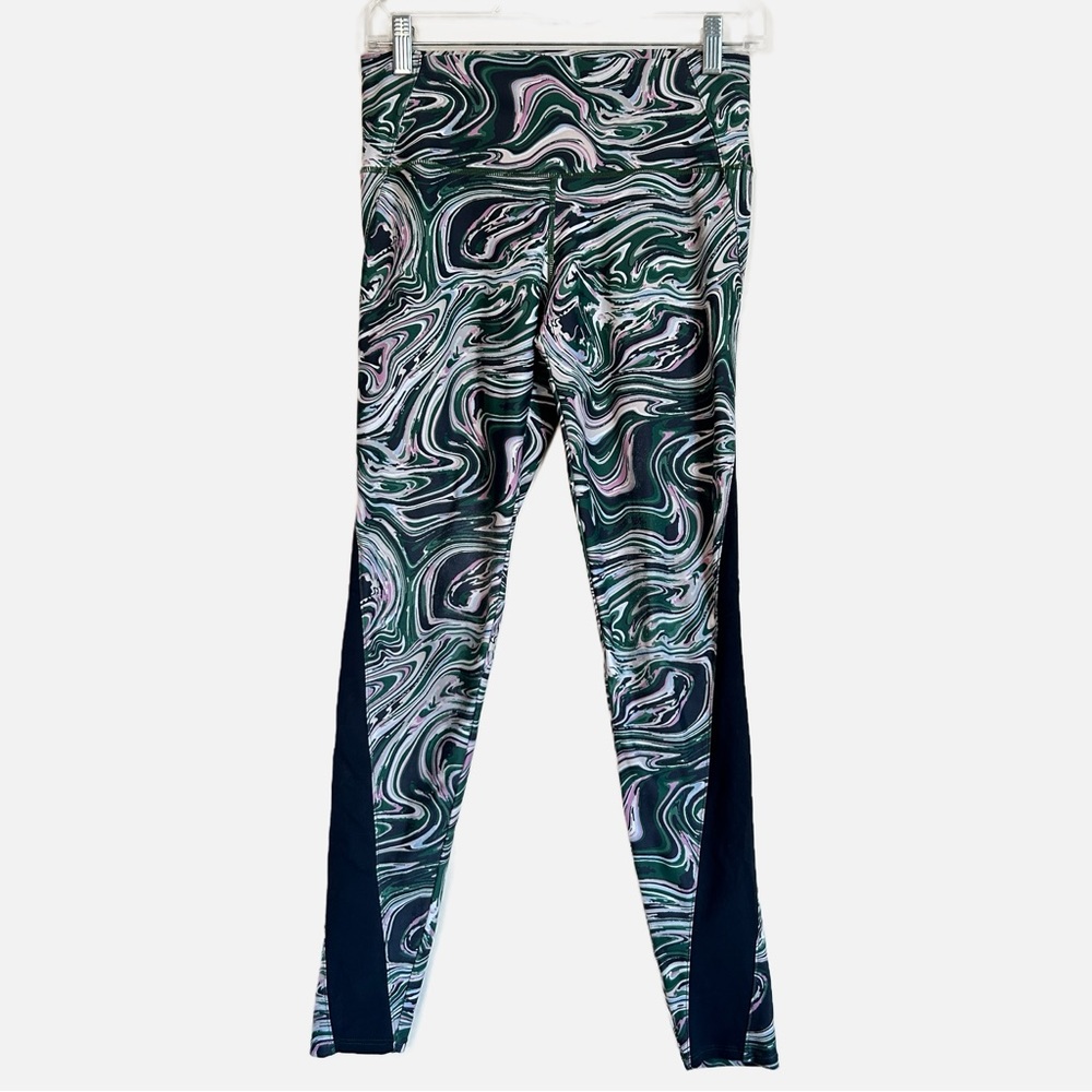 Tuckernuck Rare Marbled Print Patterned Athletic Leggings Women’s Size Small
